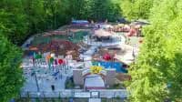 Unitary playground surfacing detail at Waltham's universal playground