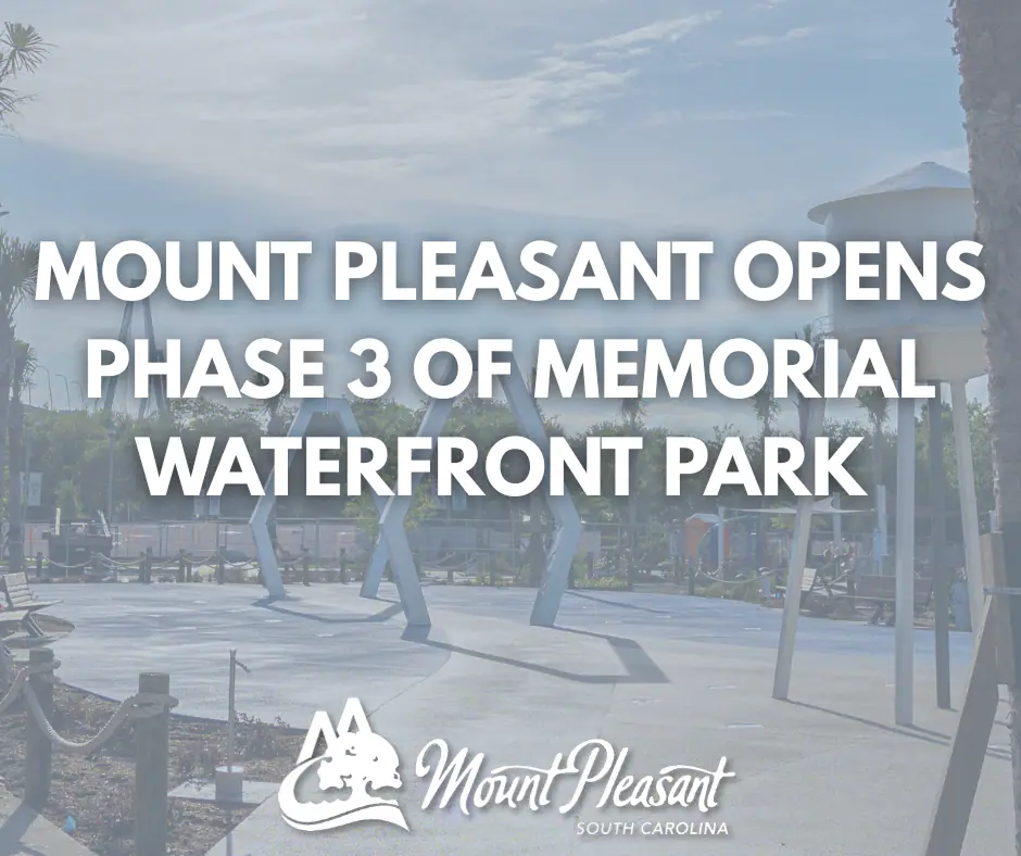 Phase 3 amenity area at Memorial Waterfront Park in Mount Pleasant