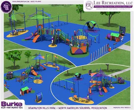 Accessible all-abilities playground at Remington Hills Park in Holmen