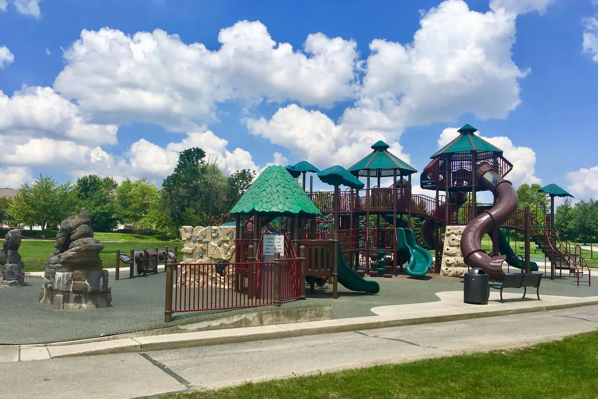 ADA-accessible playground at Brooks School Park in Fishers