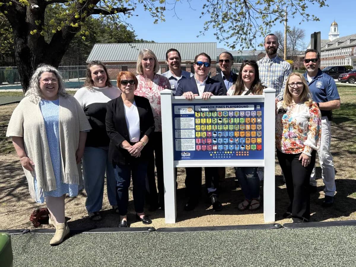 Accessible communication board added to a Rochester public playground