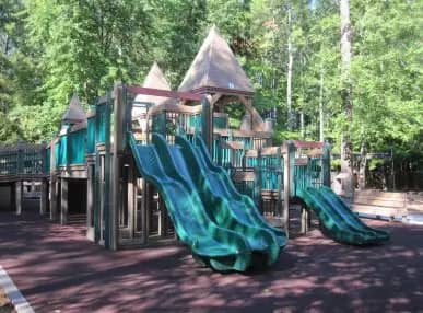 Fun Forest Playground entrance image at Chesapeake City Park