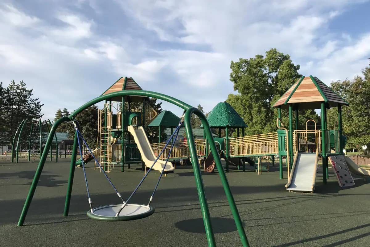 Swings at the Town of Owasco playground