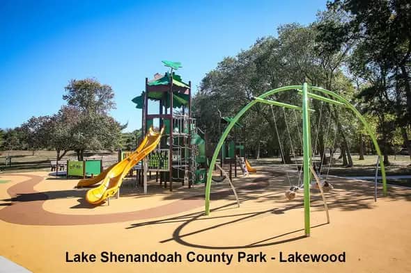 Inclusive playground equipment at Mill Creek County Park in Bayville.