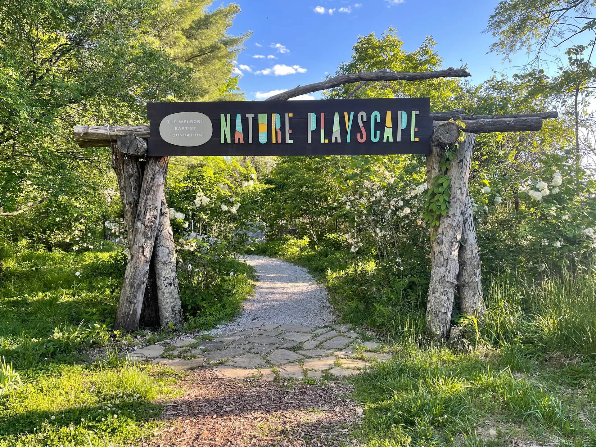 Welborn Baptist Foundation Nature Playscape at Wesselman Woods