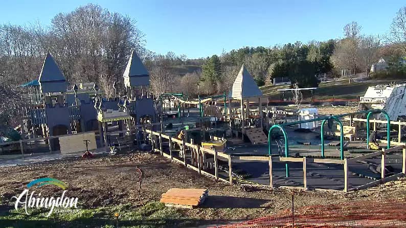 Rendering of Wellspring Playground at Harry L. Coomes Recreation Center in Abingdon