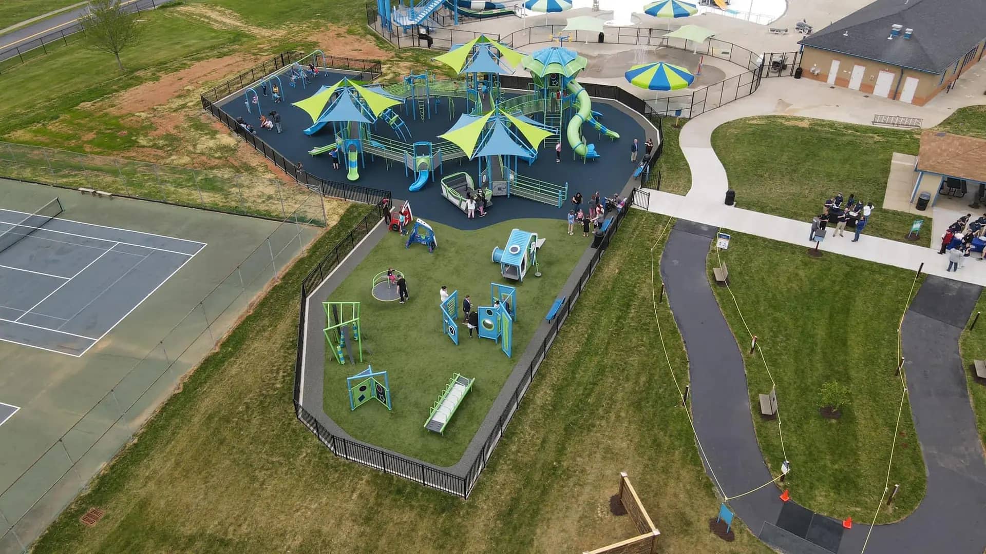 Another view of Funtopia playground equipment in Elizabethtown