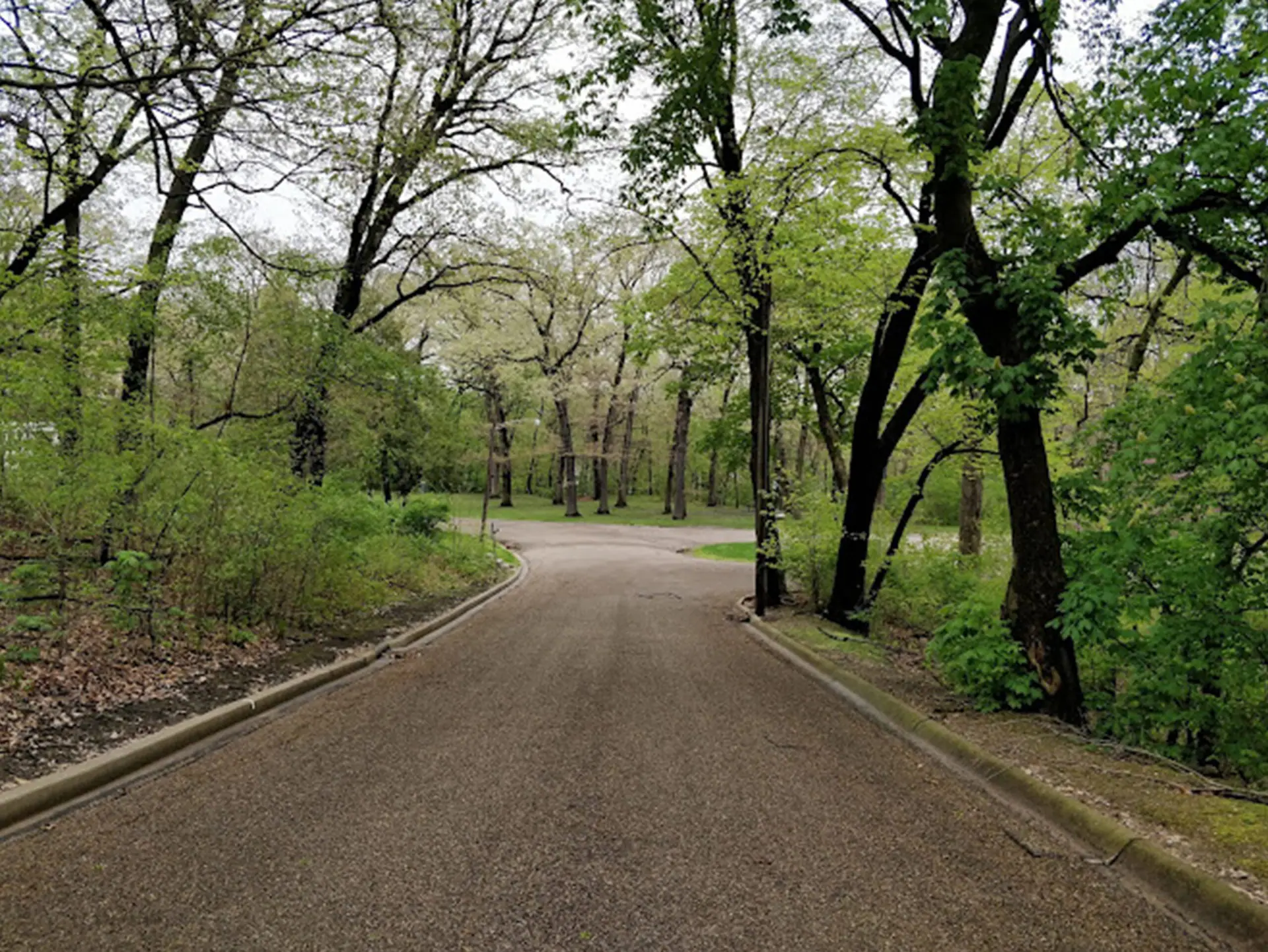 Play area and grounds at Glen Oak Park in Peoria