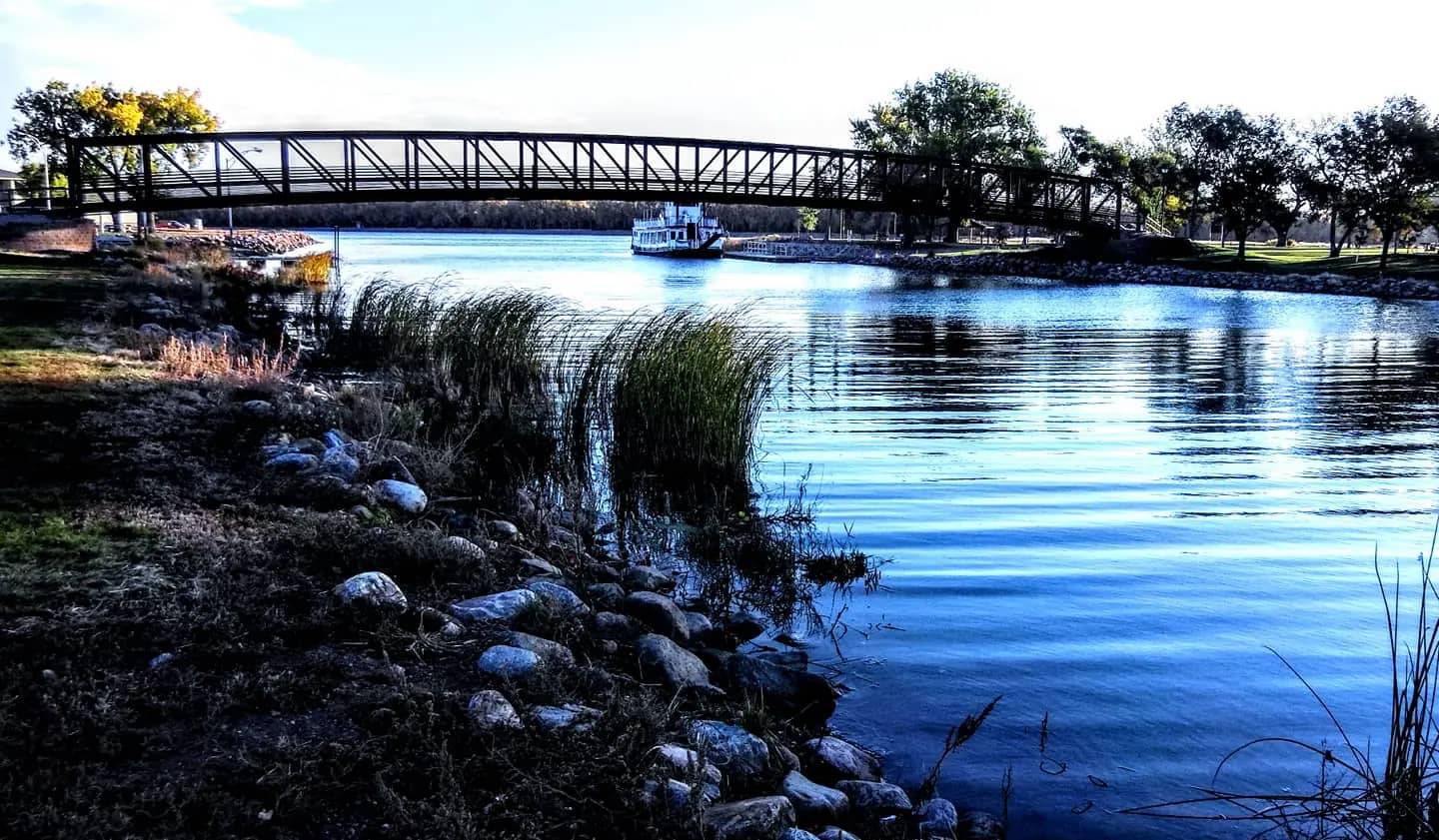 Riverfront setting at Fischers Lilly Park
