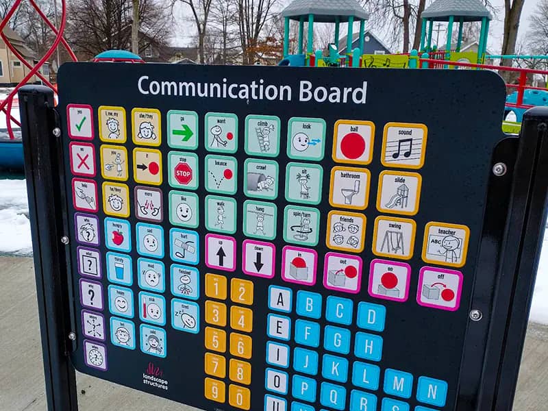 Inclusive playground and play area at Gratiot Park in Port Huron