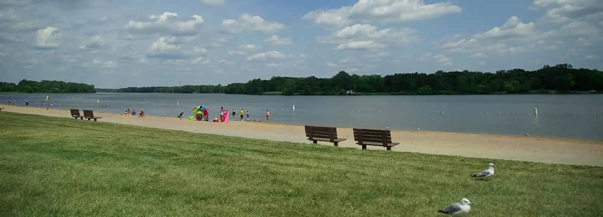 Bluebell Beach park setting in Flint with accessible family recreation areas
