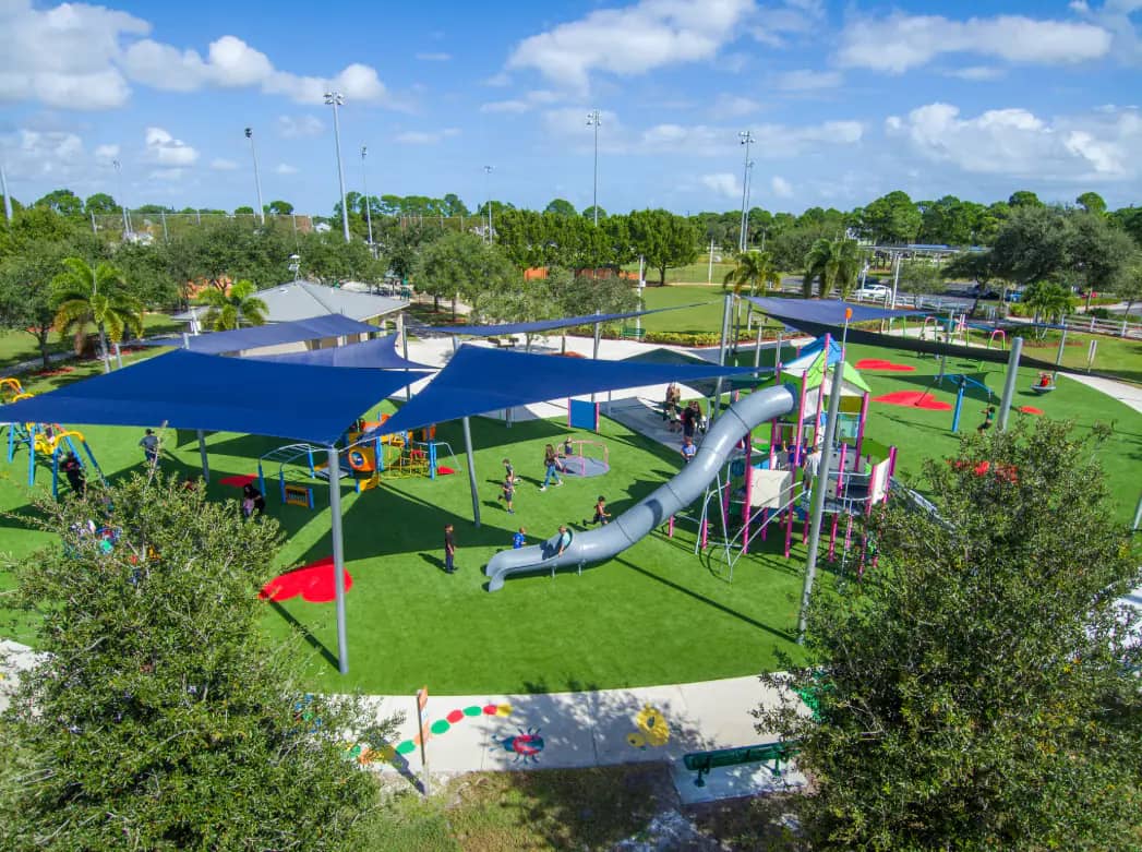 Inclusive playground at Jessica Clinton Park in Port St. Lucie