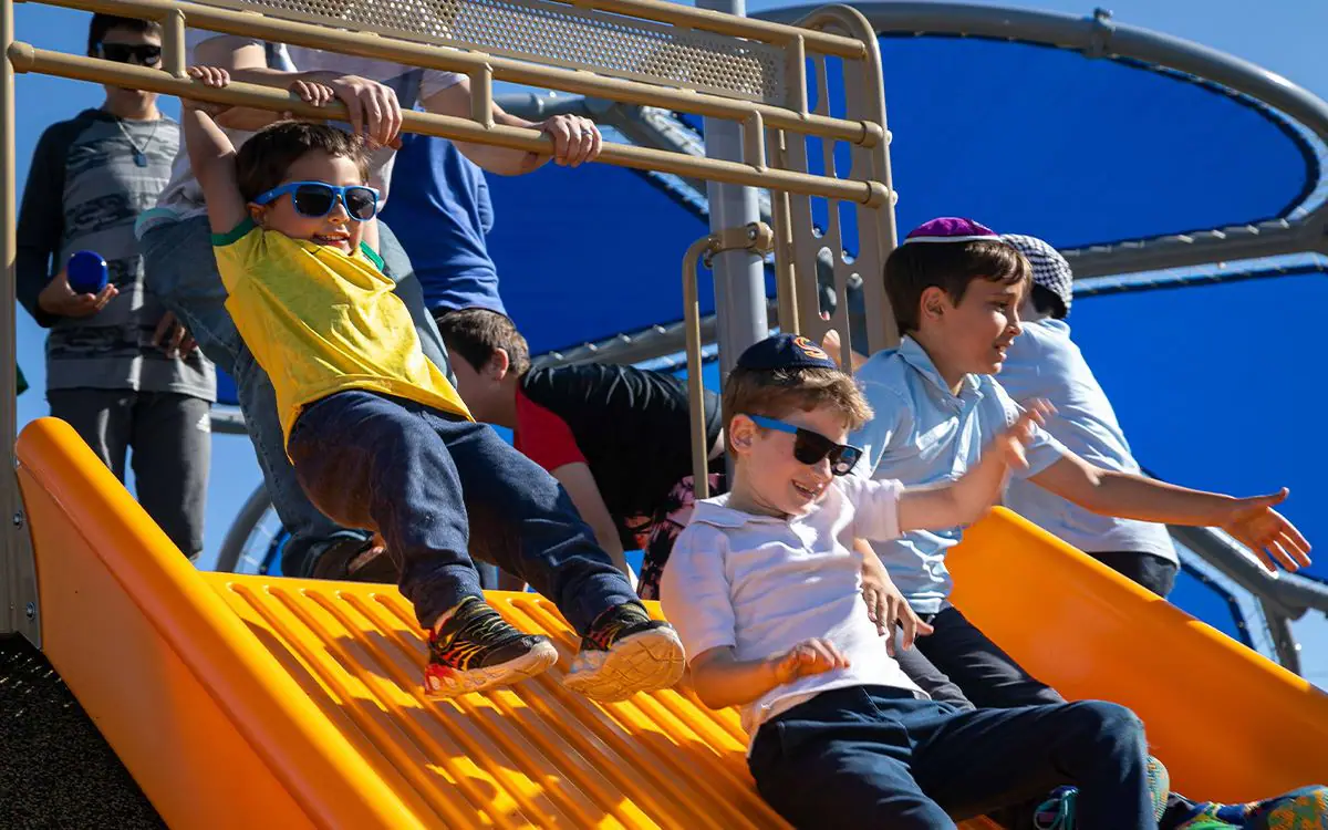 Grand opening view of Beachwood Playground