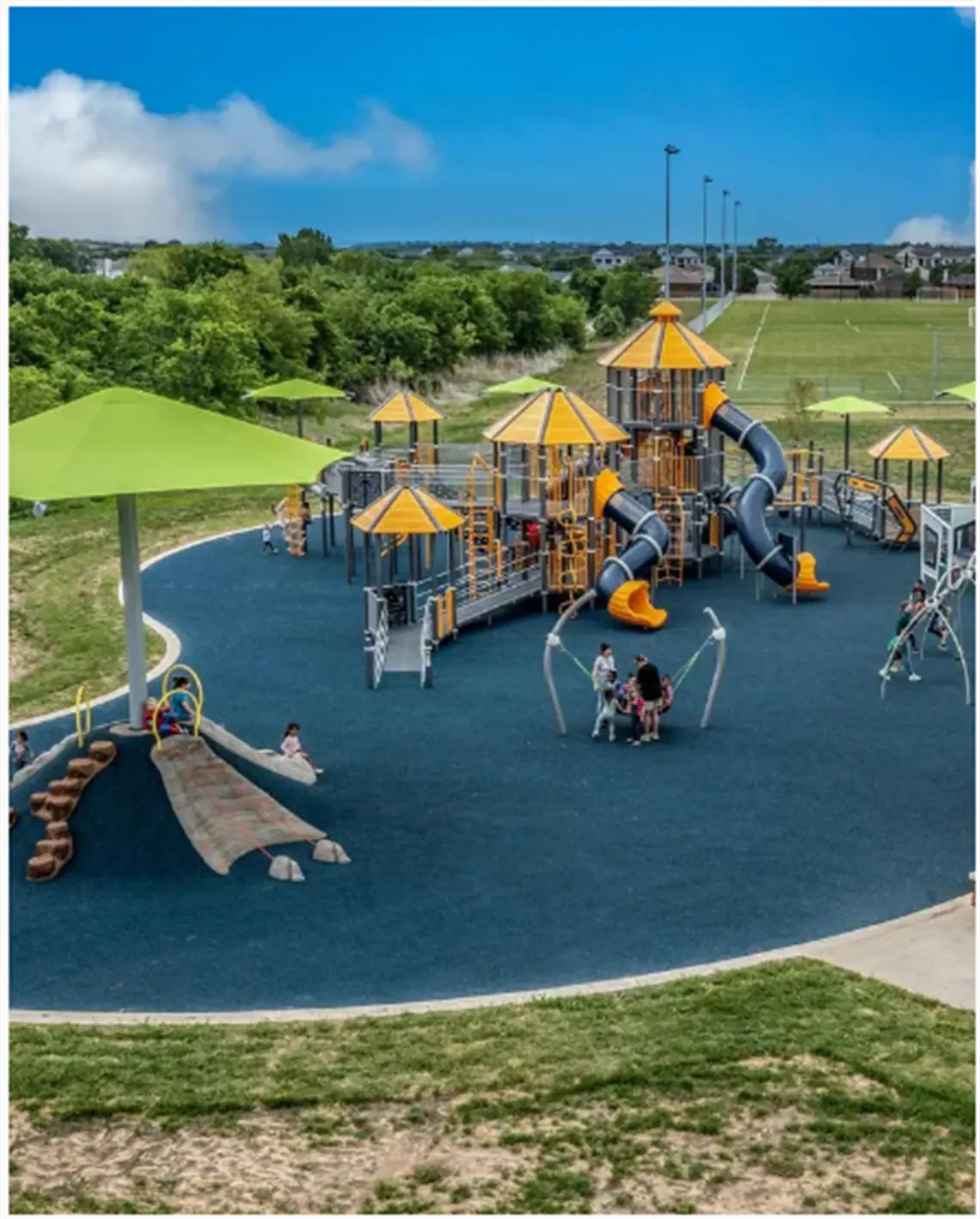 North Park universal playground in Fort Worth