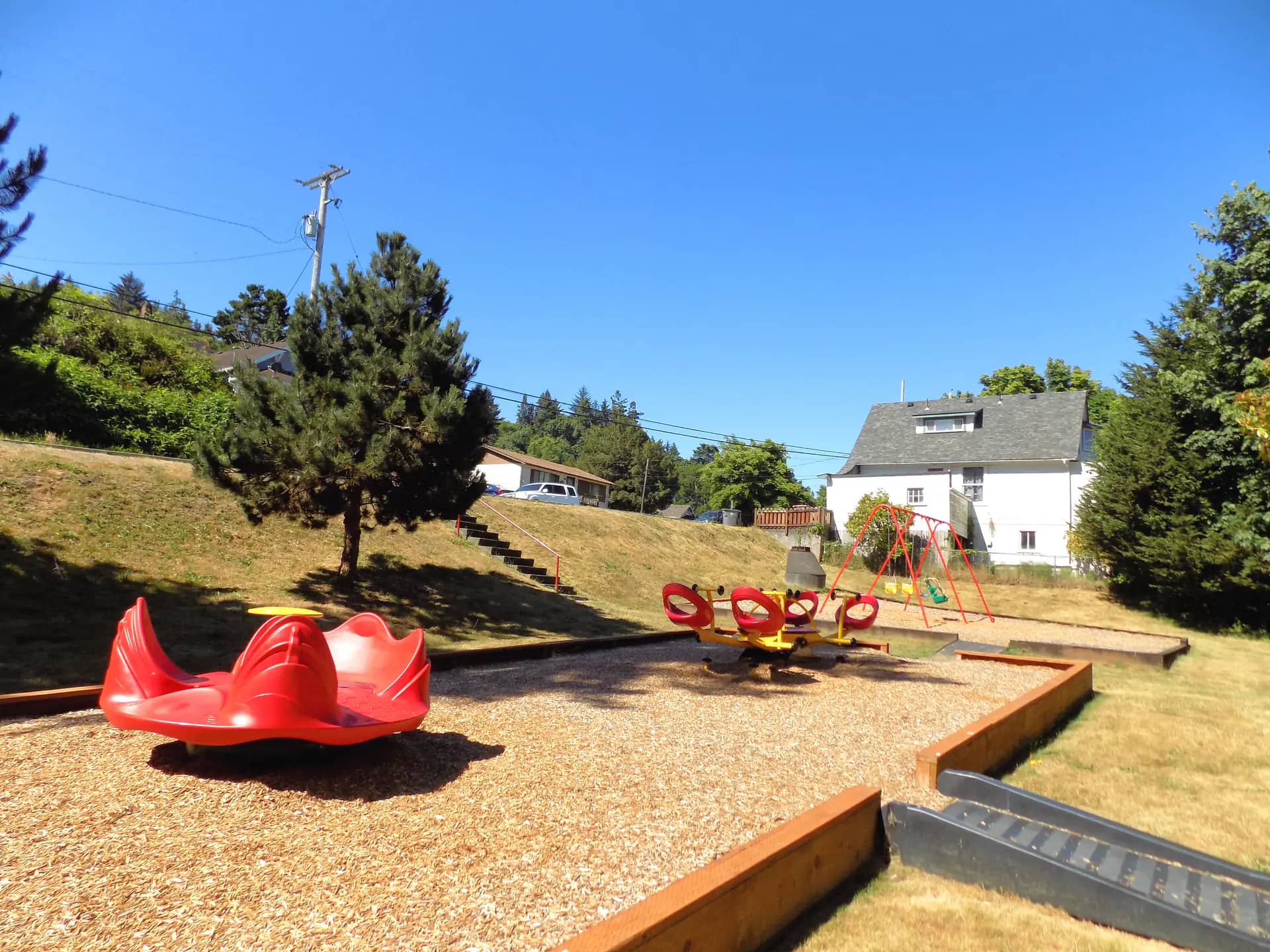 Play area at Violet LaPlante Park in Astoria