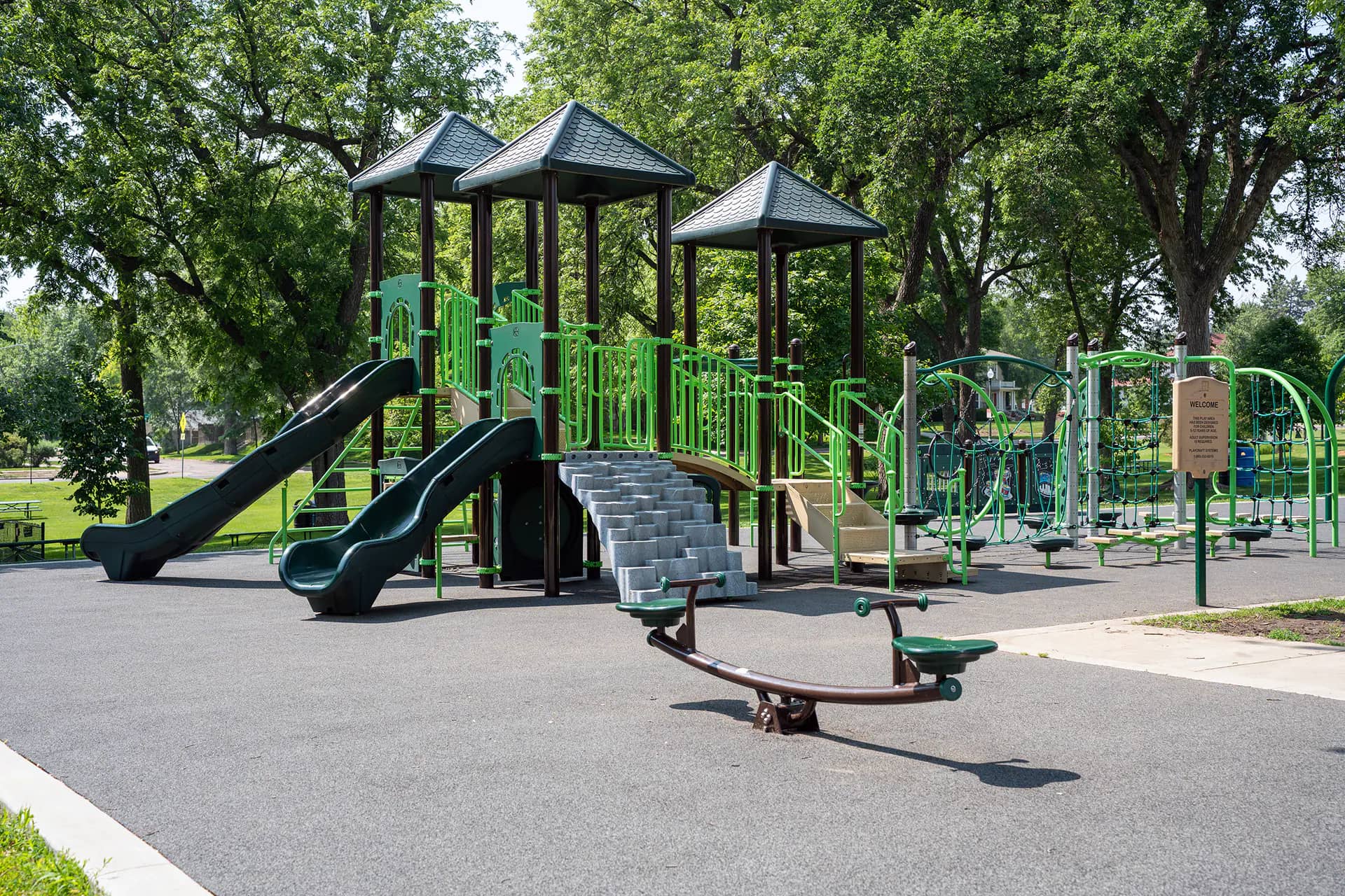 Accessible playground at McKennan Park in Sioux Falls