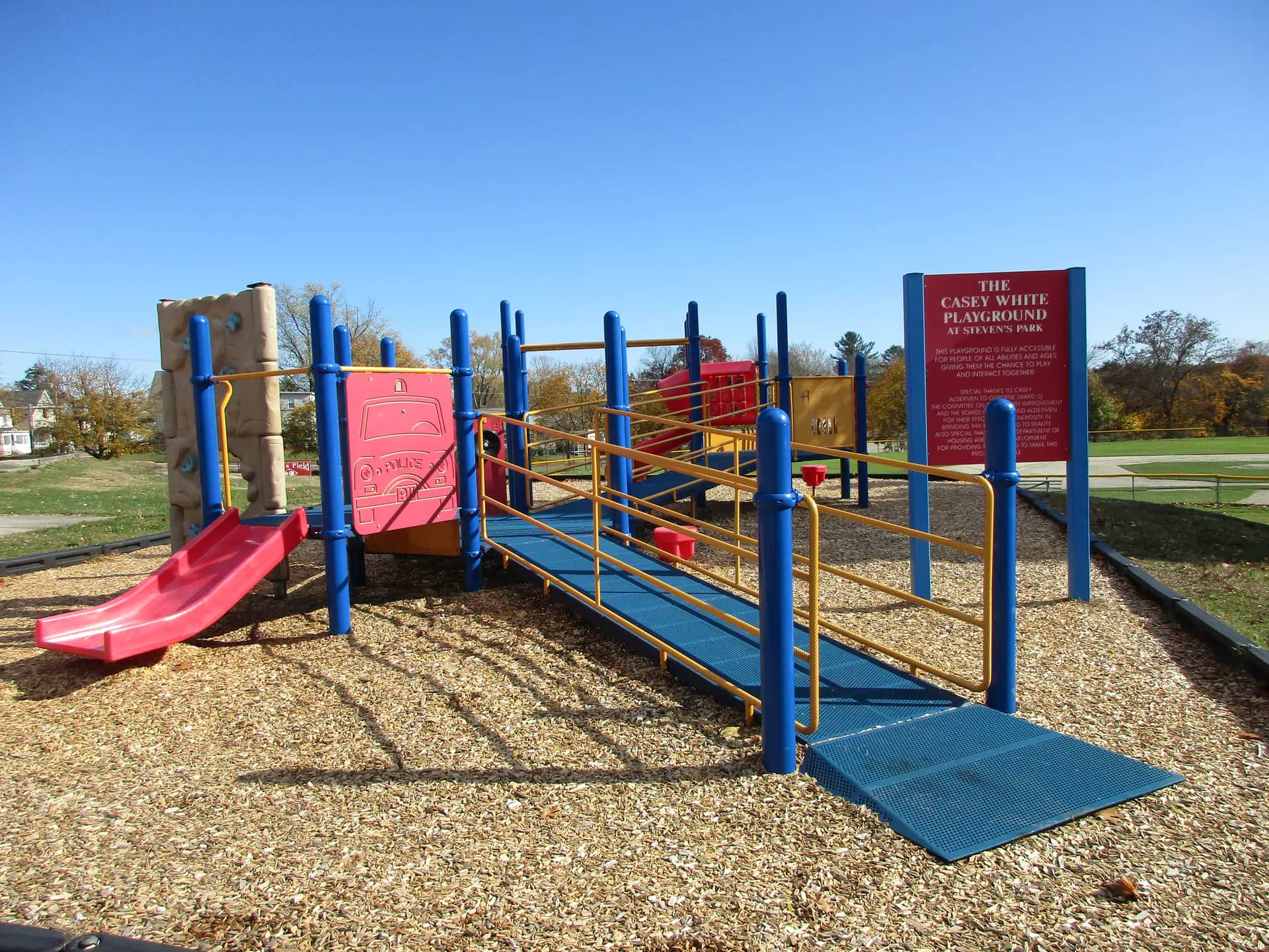 Steven's Park playground area in Manchester