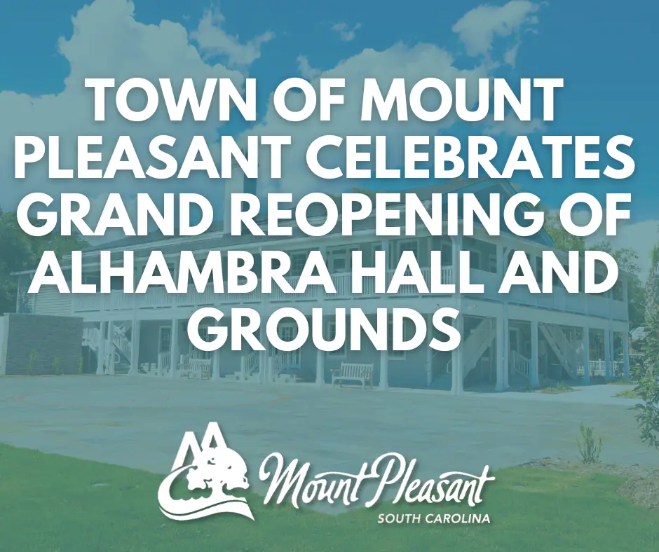 Alhambra Hall grounds in Mount Pleasant after reopening improvements