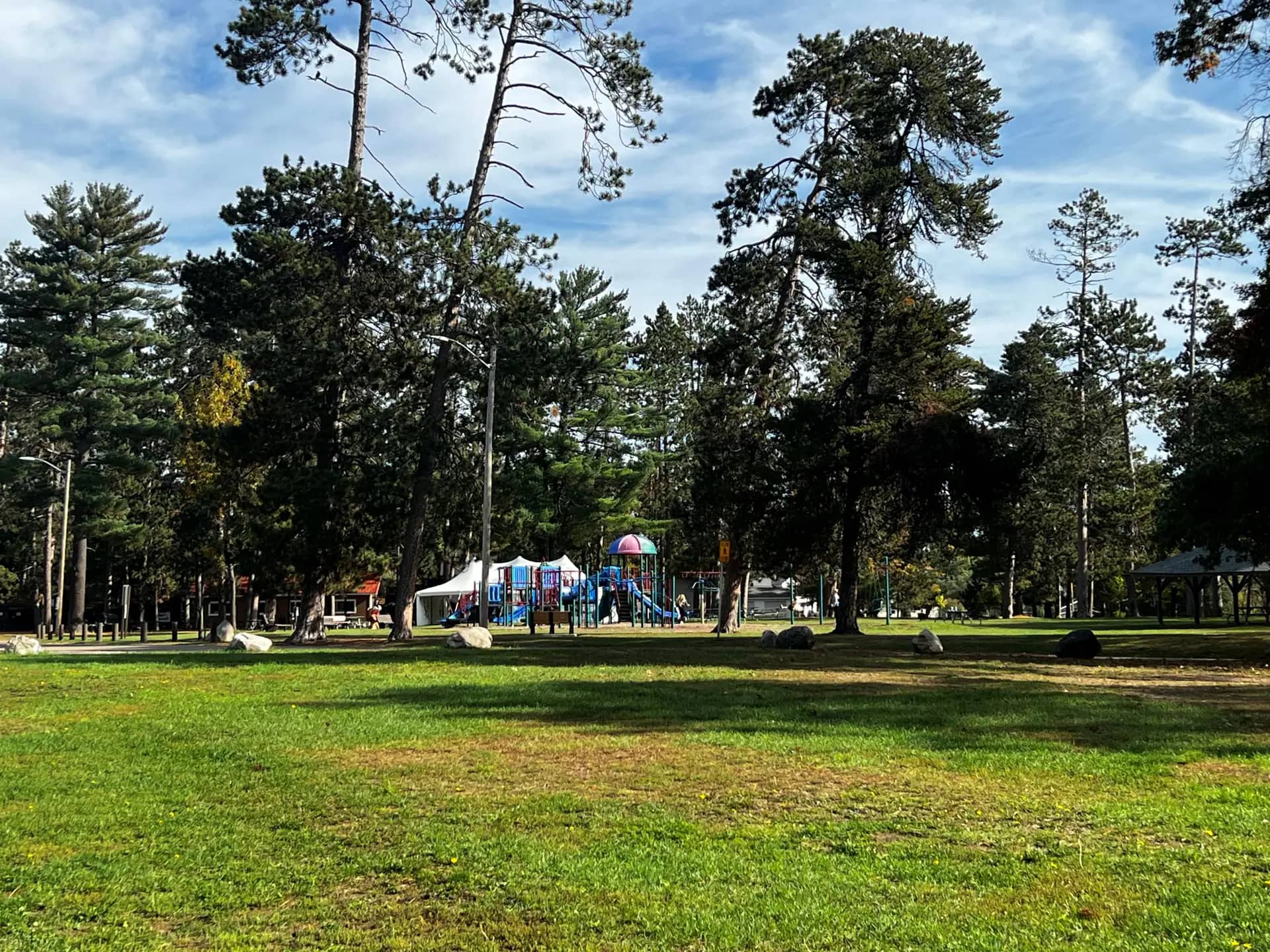 Playground view at Pioneer Park in Rhinelander