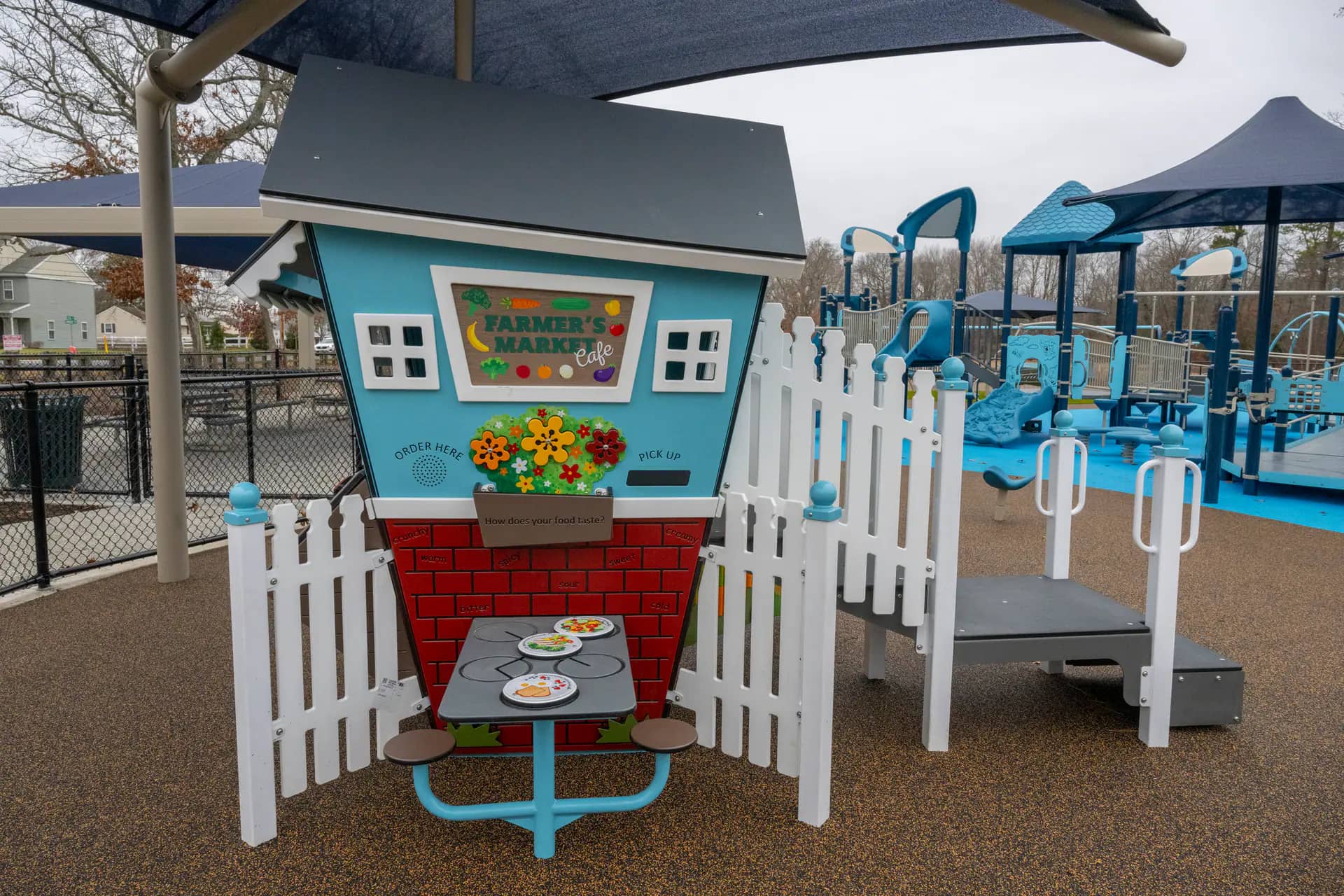 Playground and accessible surfacing at Jake's Place