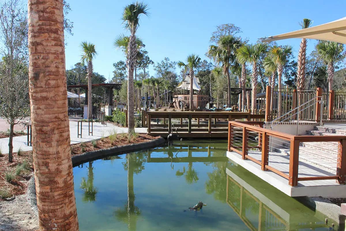 Water play feature at Lowcountry Celebration Park
