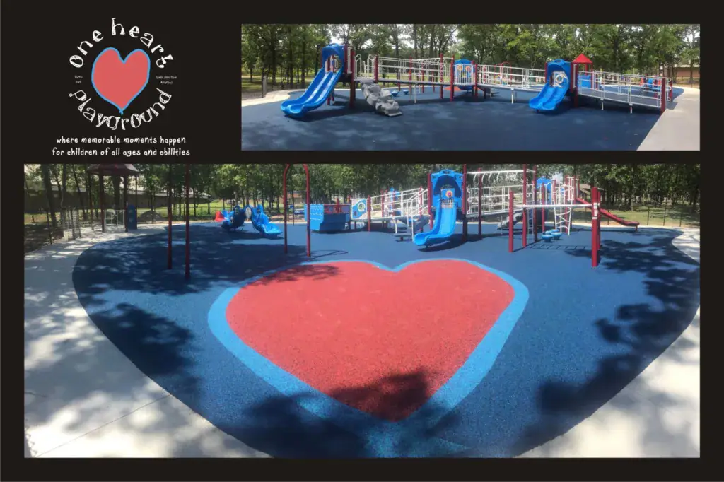 One Heart Playground inclusive play area in Burns Park