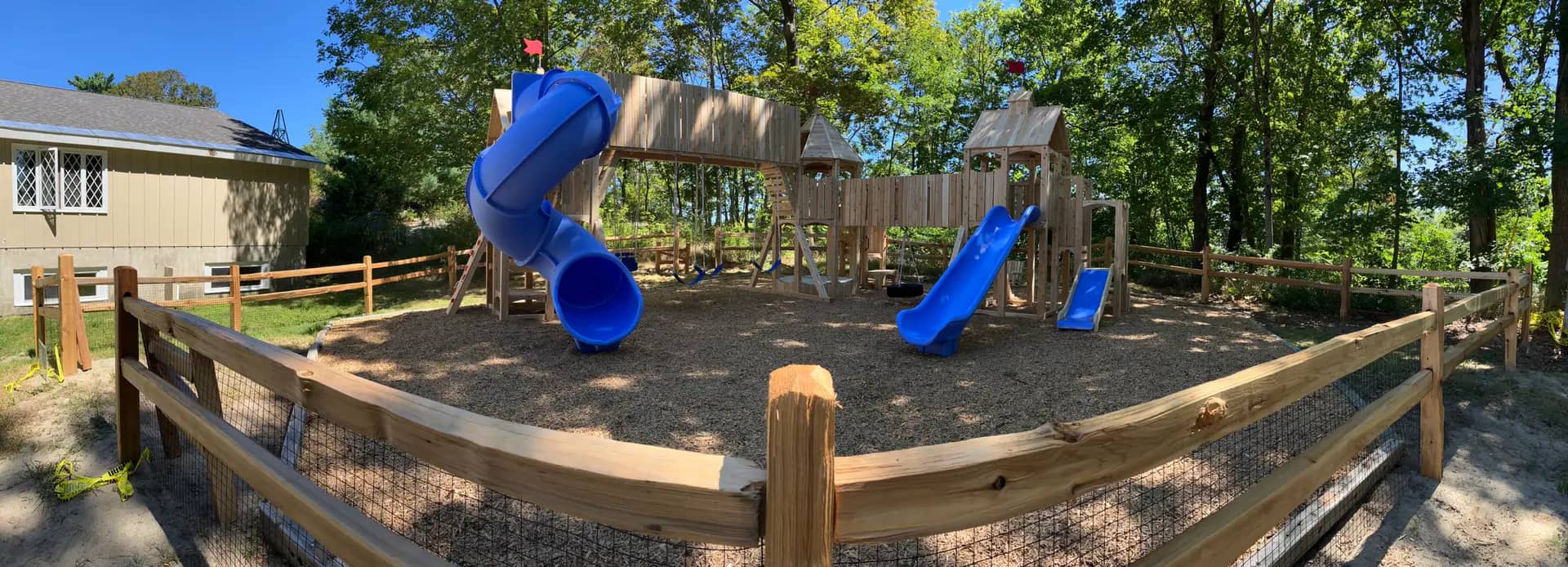 Panoramic view of Grace Park Community Playground in Bath