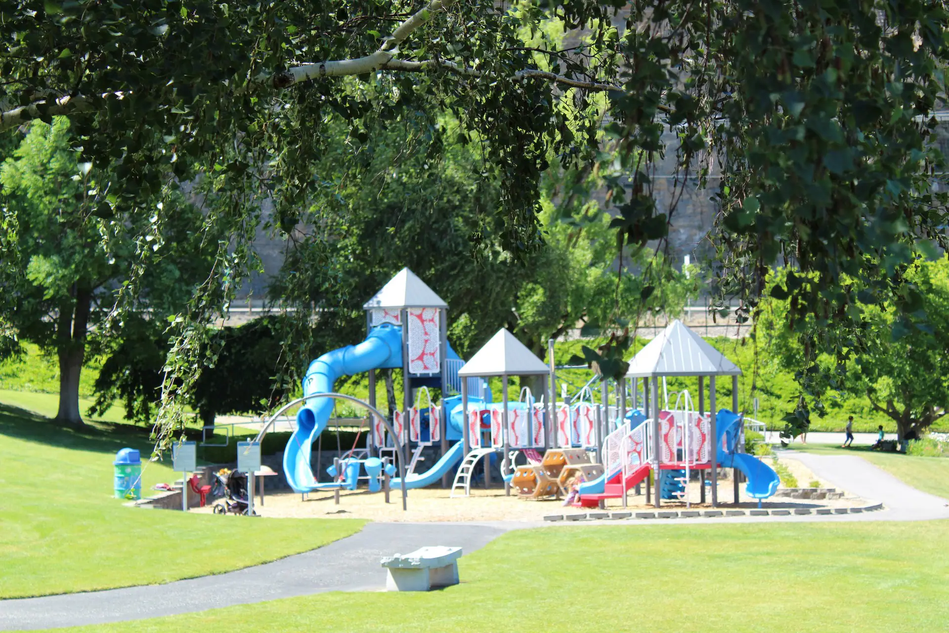Playground at Rocky Reach Park next to the Discovery Center