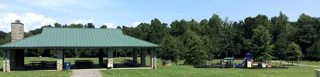 Accessible playground area at Kess Creek Park in Mayfield