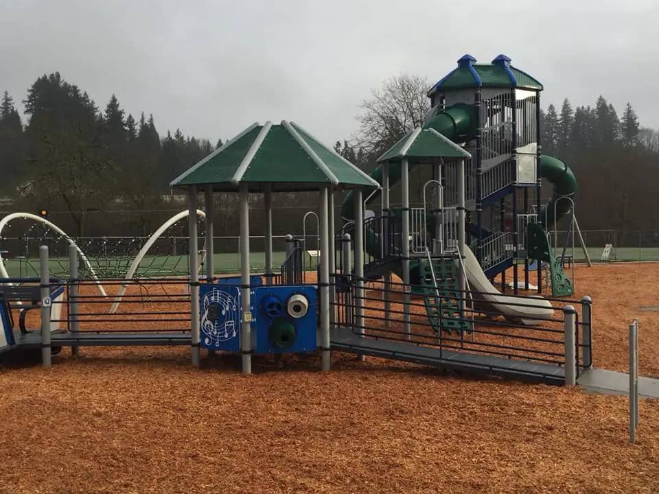 Inclusive playground at Tumwater Historical Park
