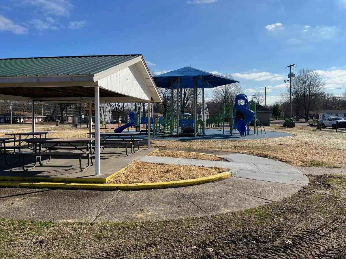 Upgraded playground equipment at Robert Coleman Park in Paducah