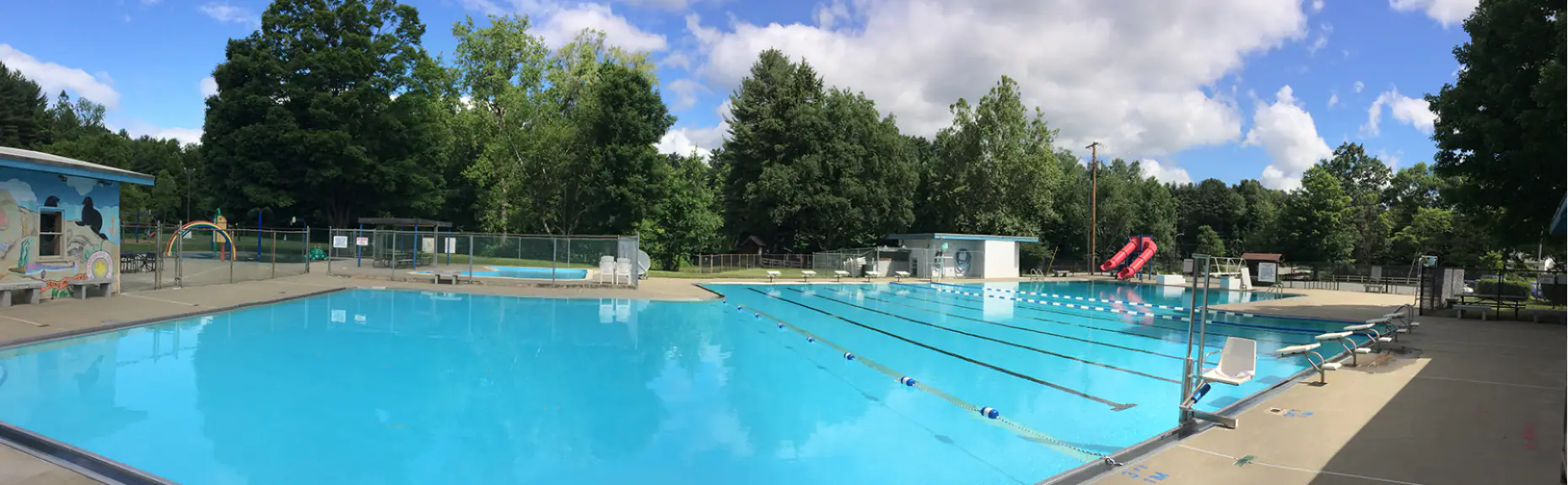 Header image for Living Memorial Park Swimming Pool and Rotary Water Playground in Brattleboro