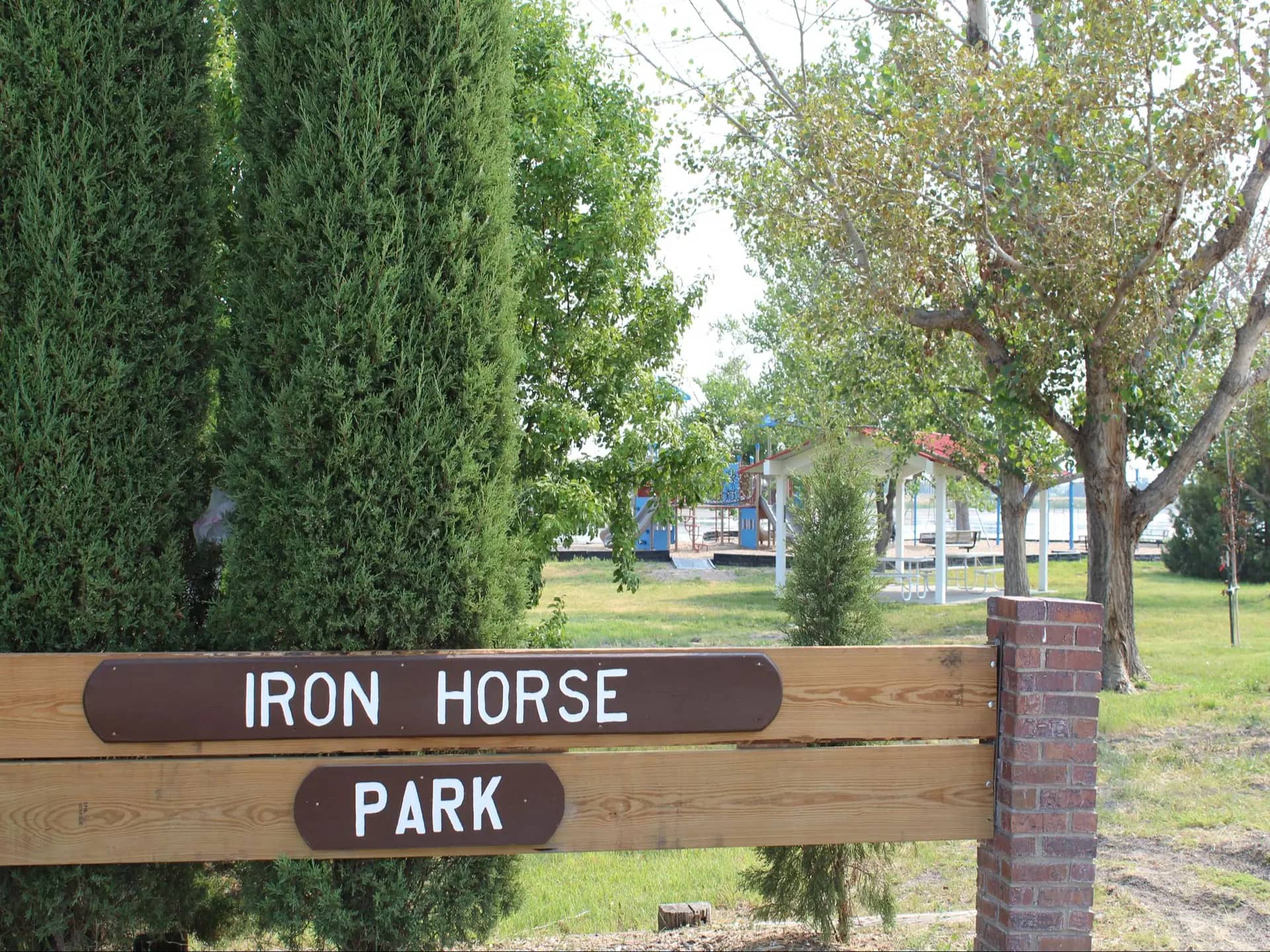 Iron Horse Park in North Platte with lakeside park setting
