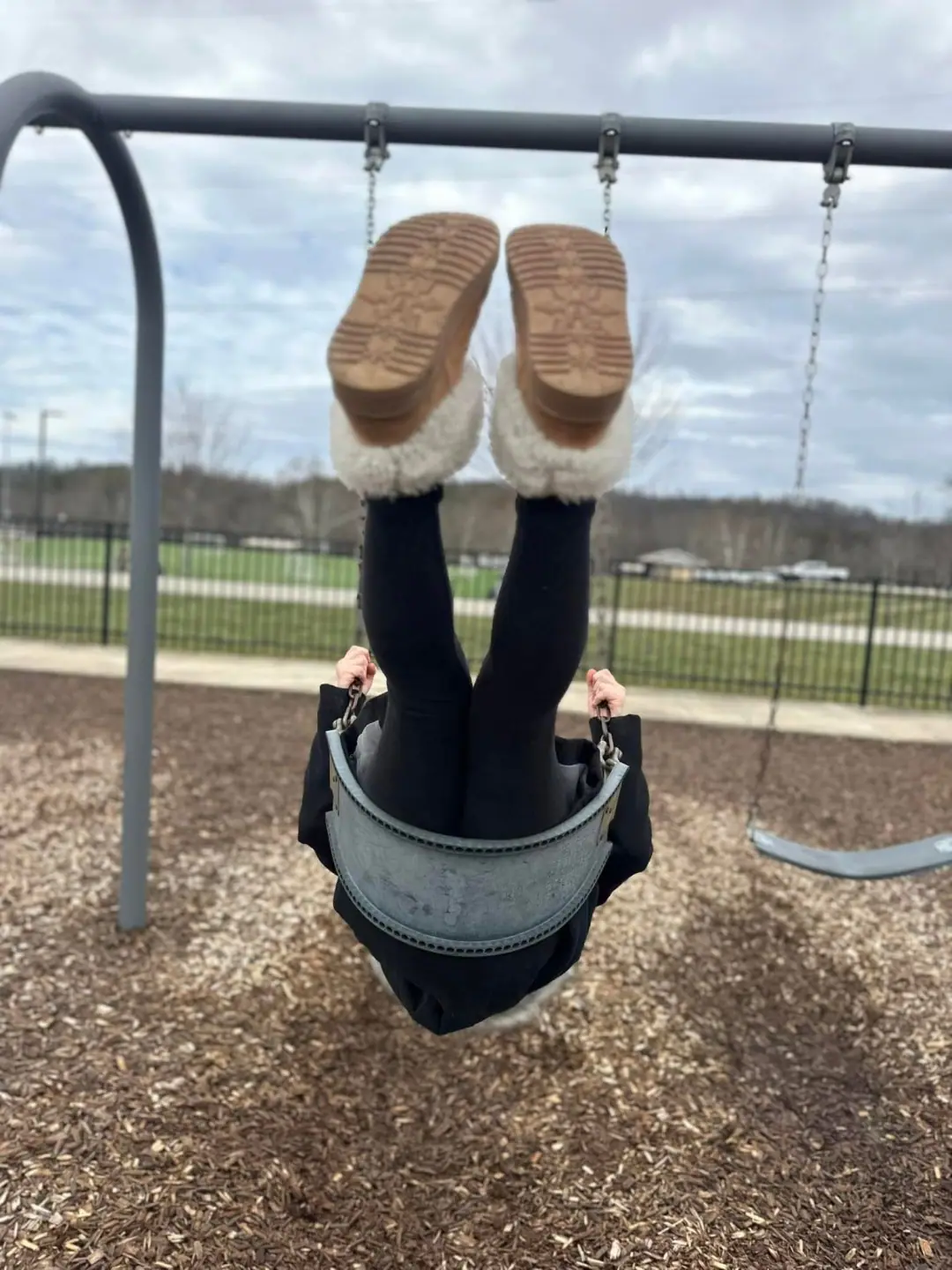 Inclusive playground equipment and surfacing at Valley Park