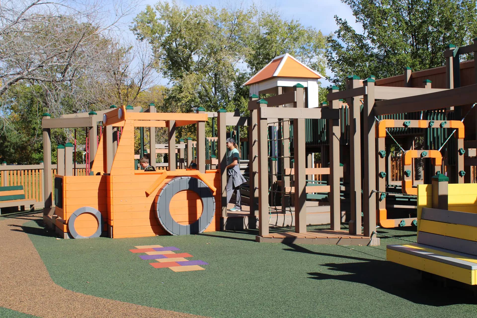 Centennial Park in North Platte with open green space and playground setting