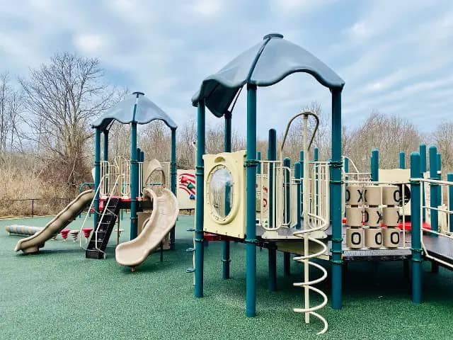 Play area at Luke's Love Boundless Playground in West Barnstable