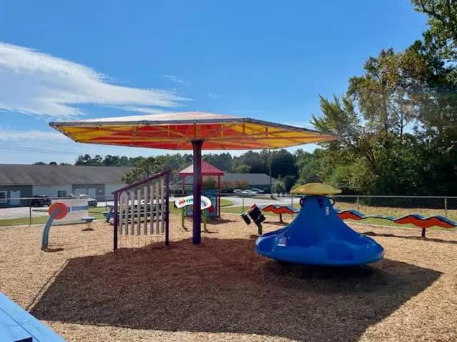 Inclusive playground at The Mosaic Center in Evans, Georgia