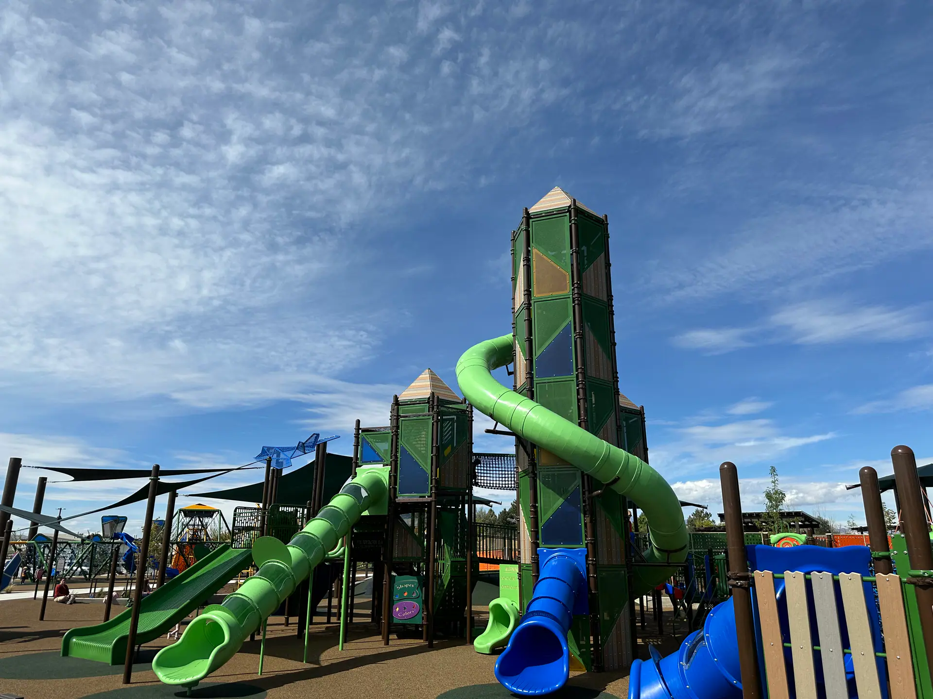 Inclusive aviation-themed playground at Lehi City Family Park