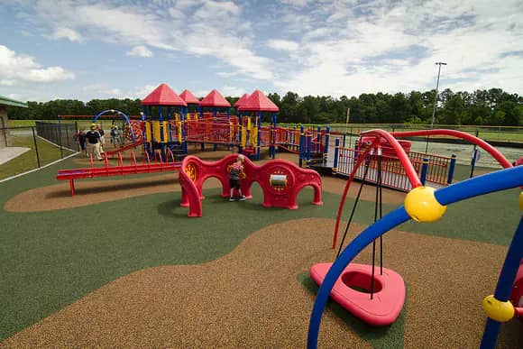 Accessible playground and Miracle Field area at Olsen Park in Wilmington