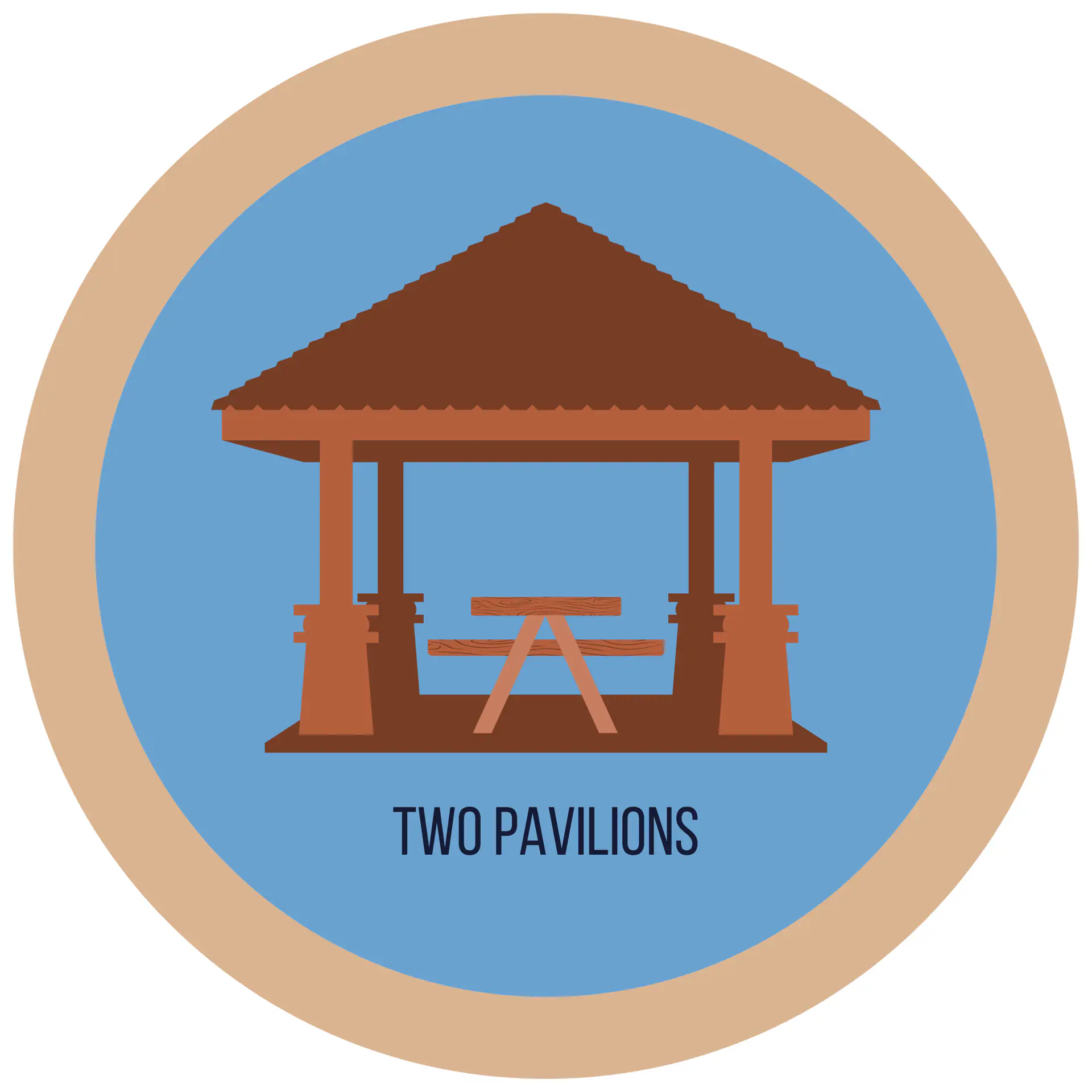 Picnic pavilion at Christiansburg Huckleberry Park