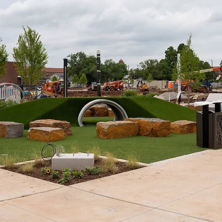 Inclusive natural playground at Block 34 in downtown Stillwater
