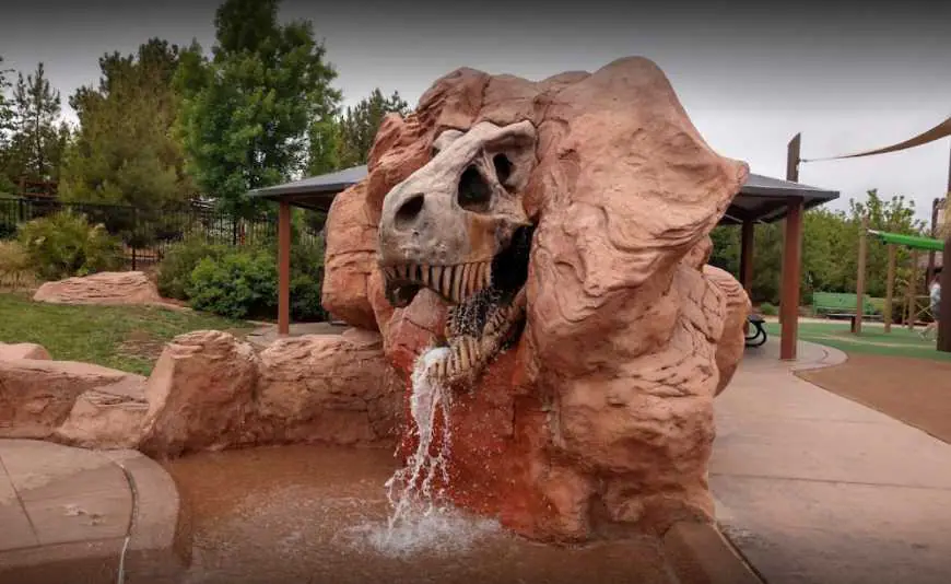 Family-oriented attraction area at Thunder Junction